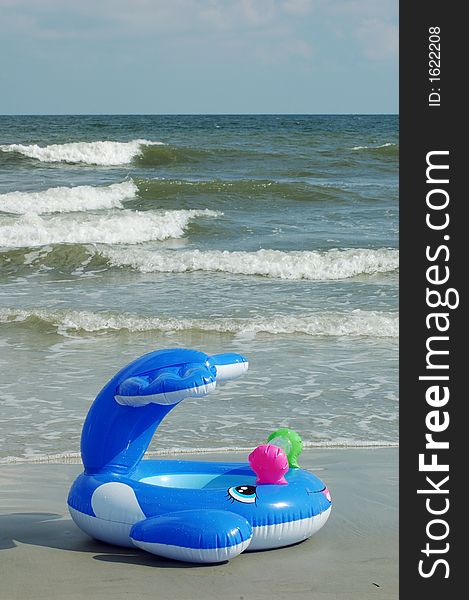 Inflatable on ocean. Hilton head island. Inflatable on ocean. Hilton head island