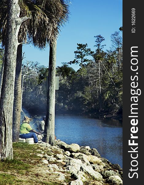 Fishing On The River