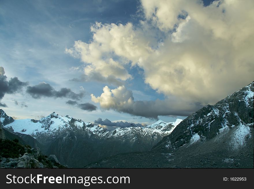 Storm clouds in the Cordillera mountain. Storm clouds in the Cordillera mountain