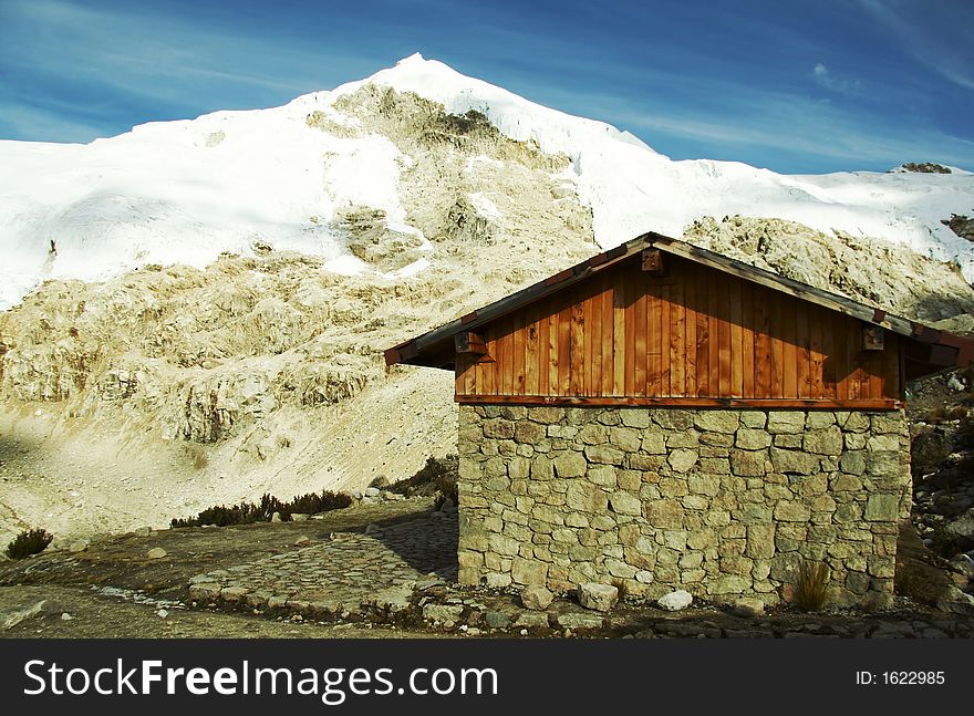 Stone hut in the Cordilleras mountain. Stone hut in the Cordilleras mountain
