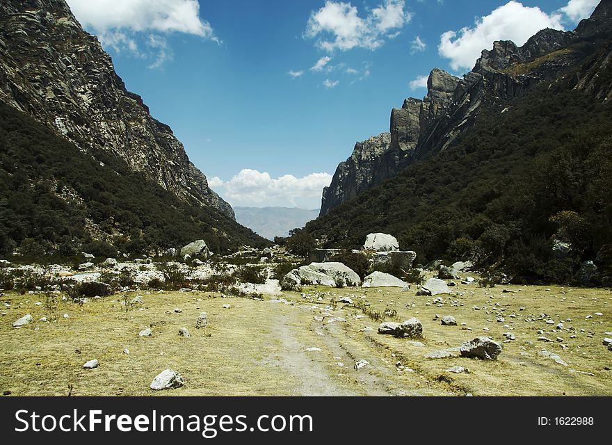 Cordilleras mountain landscape in Peru