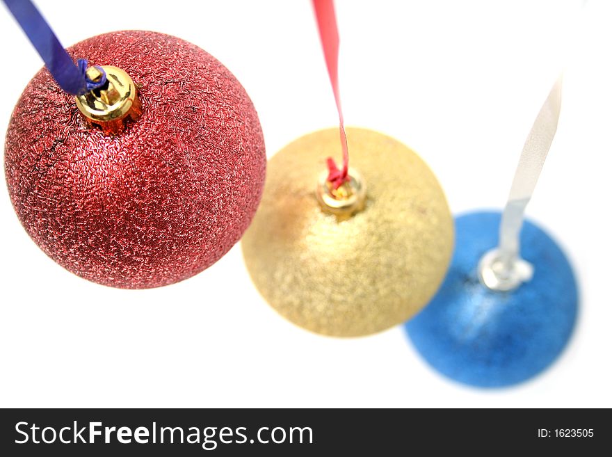 Celebratory ornaments in the form of glass spheres