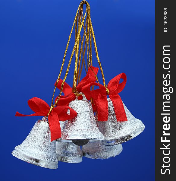 Christmas celebratory handbells of silvery color 2
