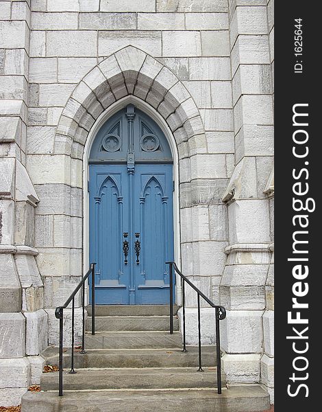 Blue Church Door