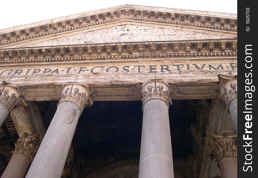 Pantheon Temple in Rome, Italy