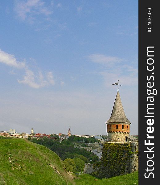 One of the Towers in  Kamyanets Podilskiy Castle, western Ukraine.