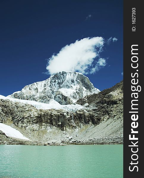 Beautiful lake  in the Cordilleras mountain. Beautiful lake  in the Cordilleras mountain