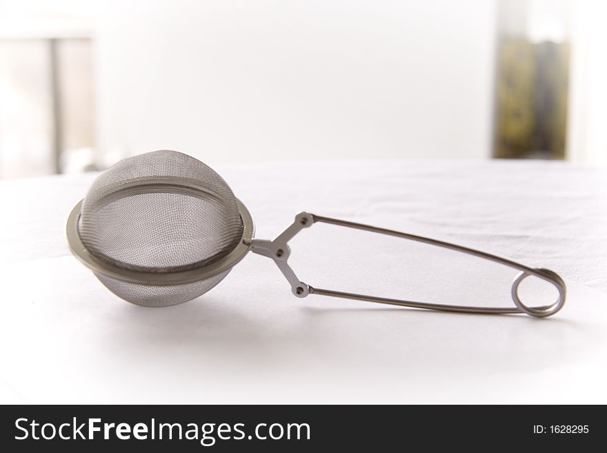 Mesh Balls Pincer Spoon on white background