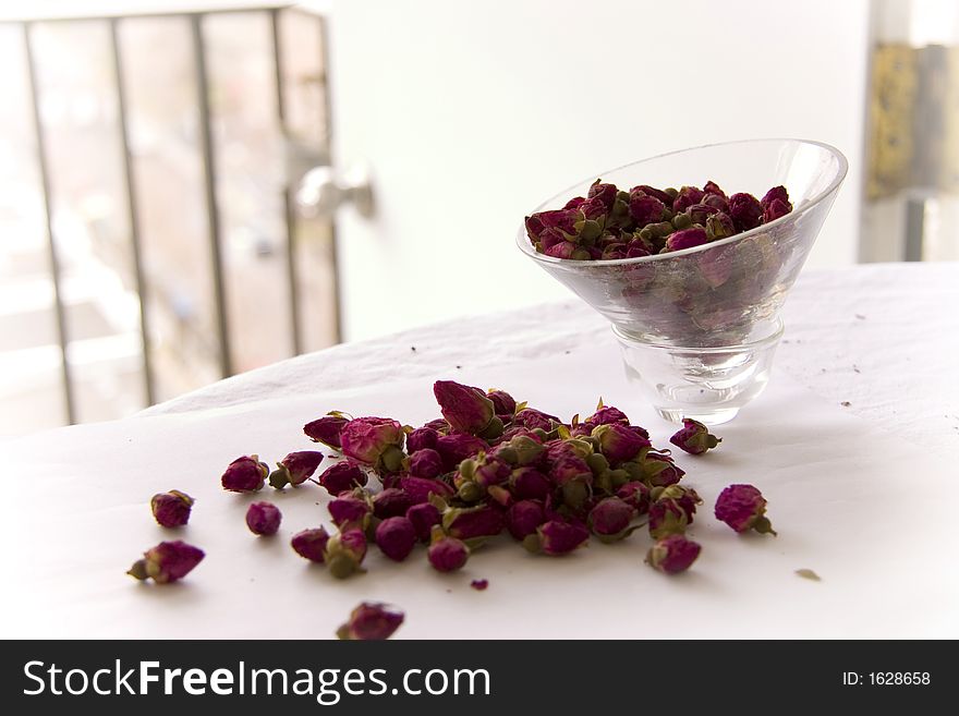 Rosemary Tea on white background. Rosemary Tea on white background