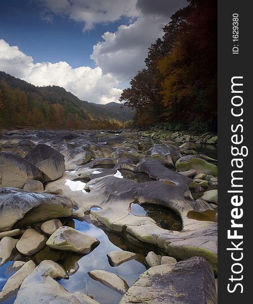 Ocoee river near whitewater center, hi resolution three combined frames. Ocoee river near whitewater center, hi resolution three combined frames.