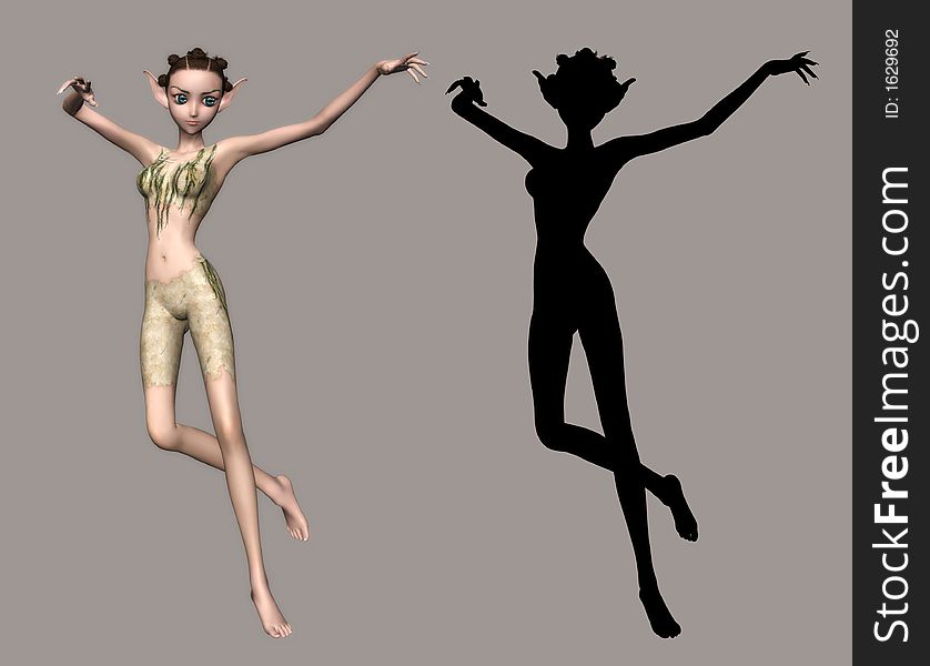 Digital figure for your artistic creations. Digital figure for your artistic creations