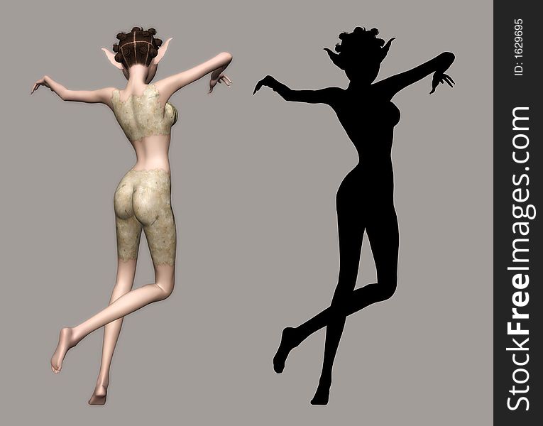 Digital figure for your artistic creations. Digital figure for your artistic creations