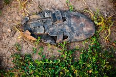 Old Dirty Shoe Stock Photography Old Dirty Shoe Stock Photography