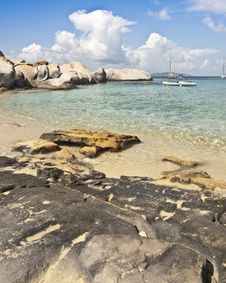 Sea Sand And Surf Virgin Gorda Stock Image