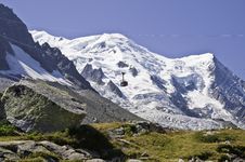 Views From The Plan De L Aiguille Royalty Free Stock Photo