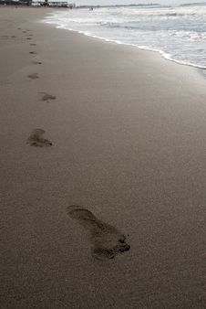 Steps On The Beach Royalty Free Stock Photography Steps On The Beach Royalty Free Stock Photography