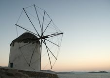 Santorini Windmill Royalty Free Stock Photo Santorini Windmill Royalty Free Stock Photo