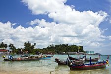 The Fishing Boat On Thai Sea Stock Photos The Fishing Boat On Thai Sea Stock Photos