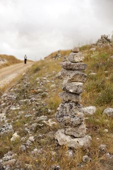 Pilgrims On The Road To Santiago Stock Photography Pilgrims On The Road To Santiago Stock Photography