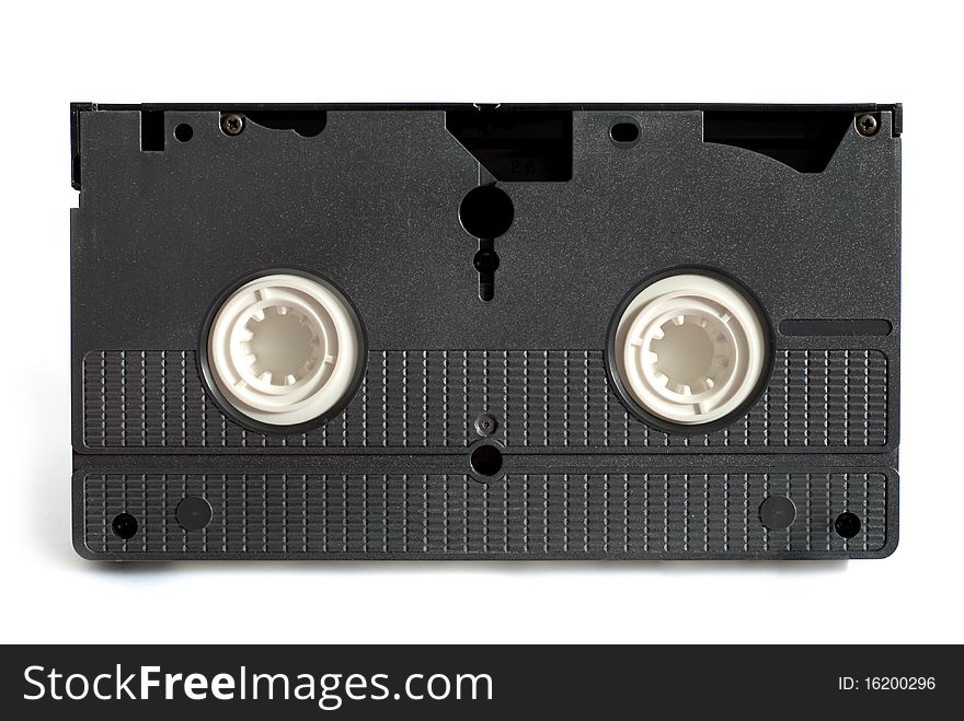 Video cassette isolated on a white background