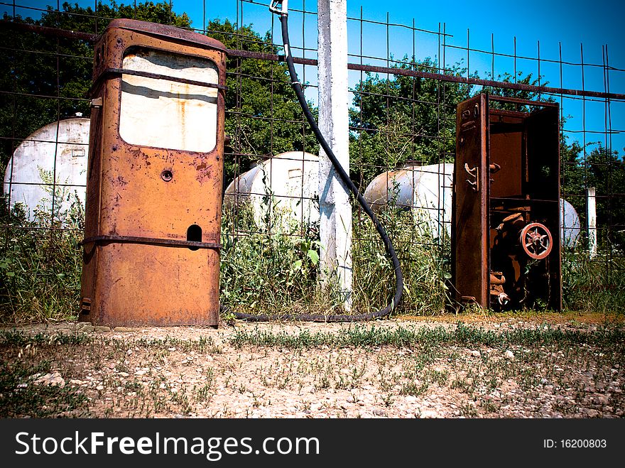 Old gas station