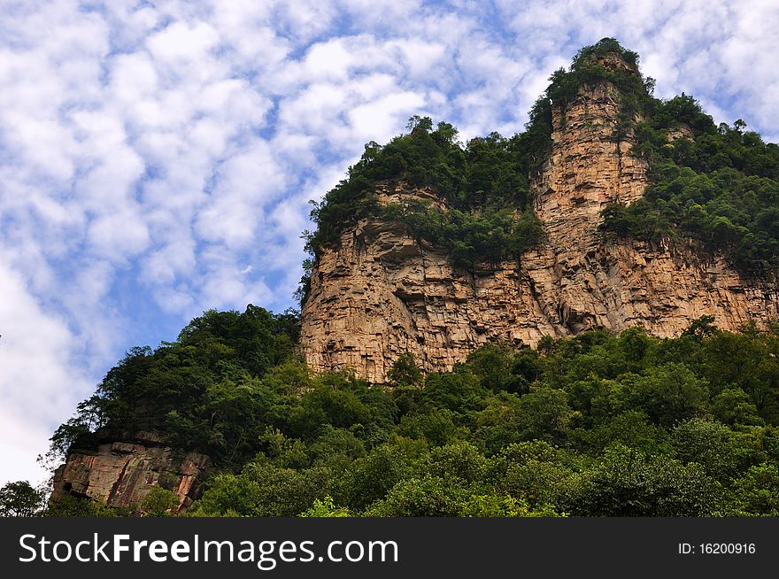 Mountains Under Sky And Cloud