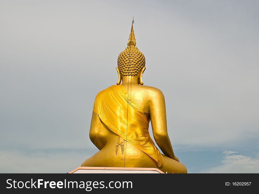 View of buddha statue in Thailand. View of buddha statue in Thailand