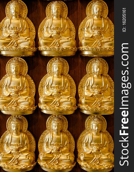 Nine Golden Buddha