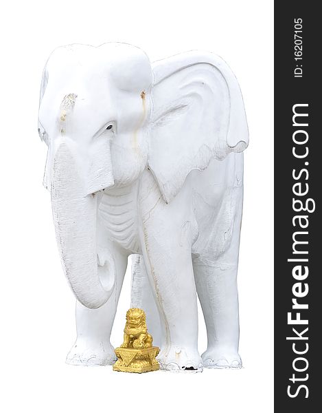 White elephant statue