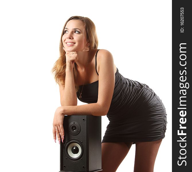 A Girl And A Speaker