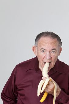 Eating Banana Royalty Free Stock Photos Eating Banana Royalty Free Stock Photos