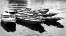 Wooden Row Boats Royalty Free Stock Photography Wooden Row Boats Royalty Free Stock Photography