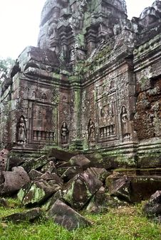 Ruined Temple, Cambodia Stock Photos
