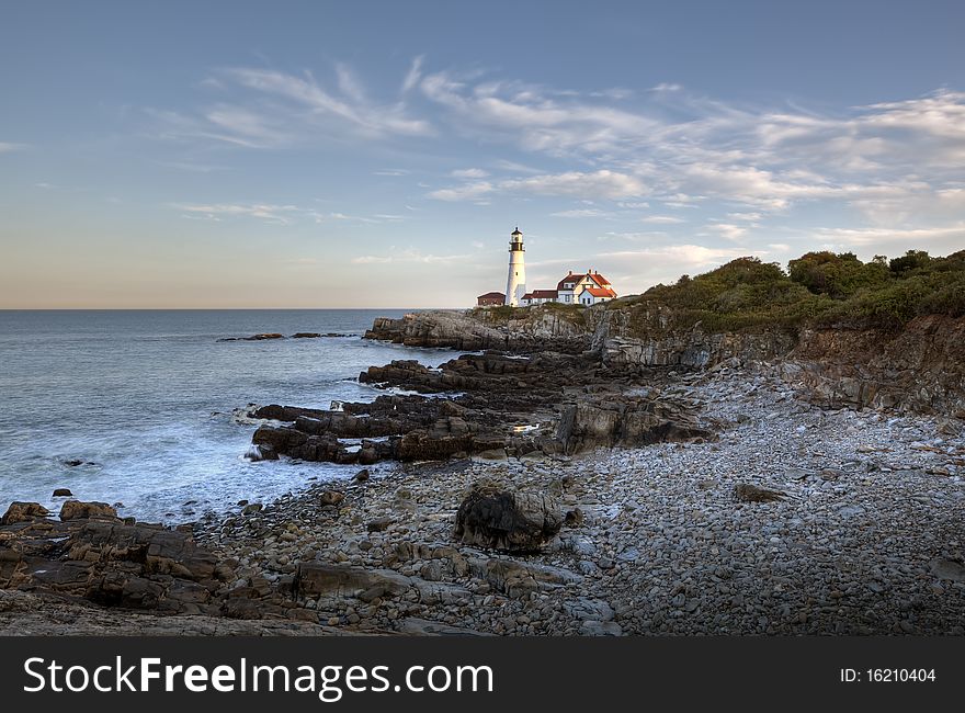 Lighthouse in Portland Maine in Fort Willams park. Lighthouse in Portland Maine in Fort Willams park