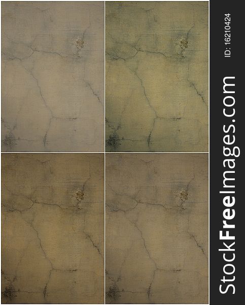 Natural tones cracked plaster wall set with text space