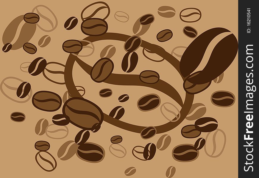 Picture of coffee bean background. Picture of coffee bean background