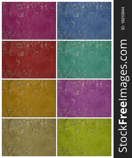 Colorful Holey Grunge Wall Set