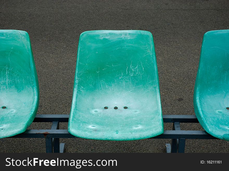 Row Of Green Chairs