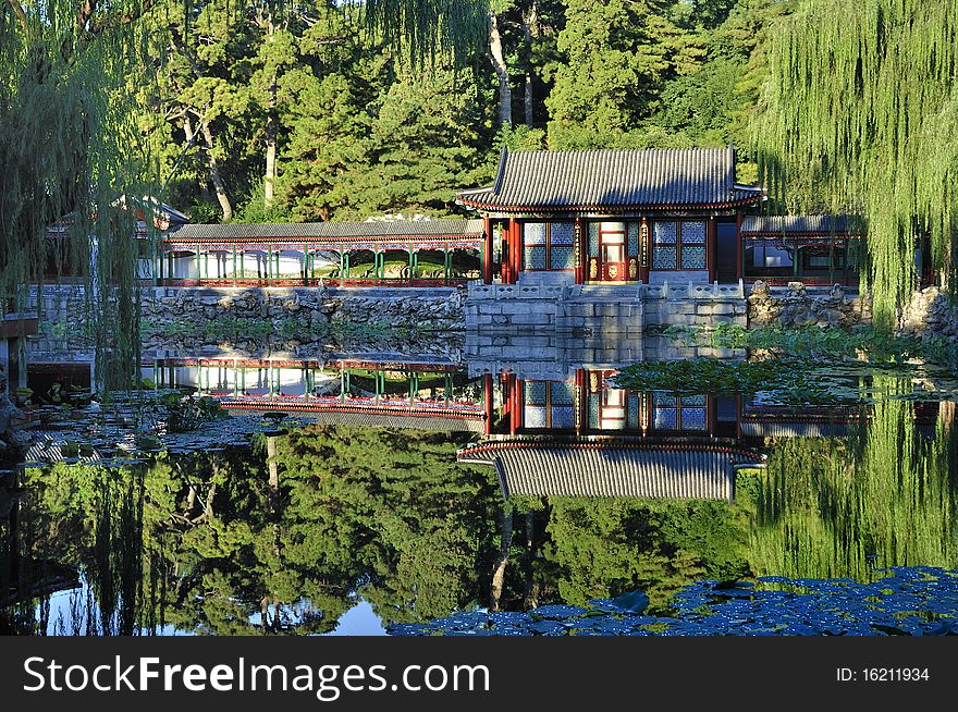 Chinese Garden  in Beijing  Summer palace