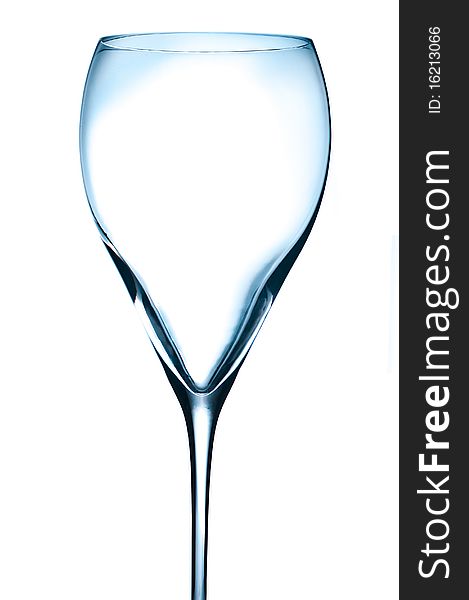 This is a close-up of empty wineglass