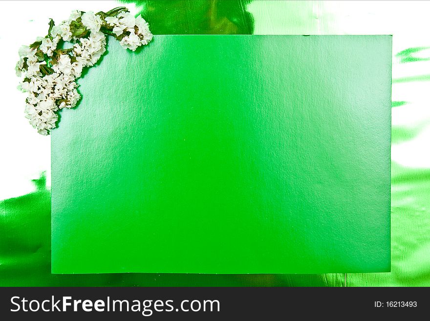 Green greeting card