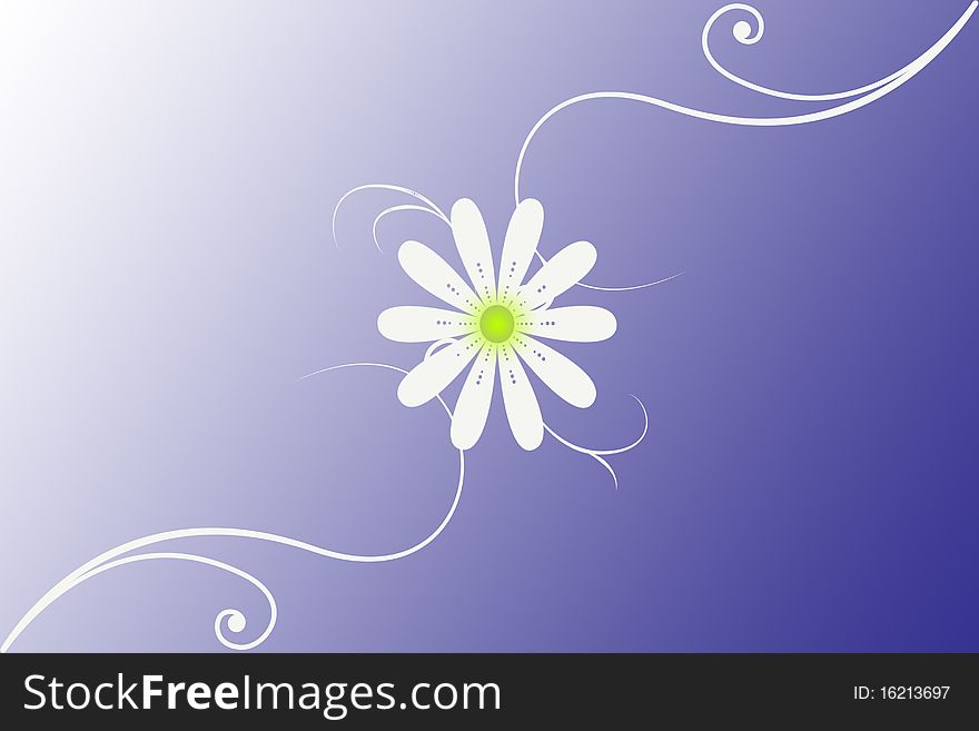 Colorful modern abstract floral background