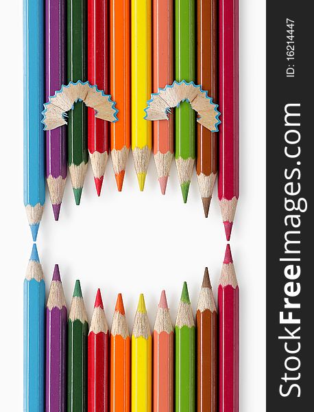 Laughing Face Of Color Pencils