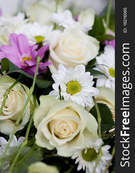 Bouquet of beautiful wedding flowers