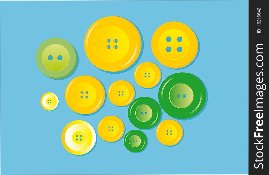 The image of buttons. a vector illustration