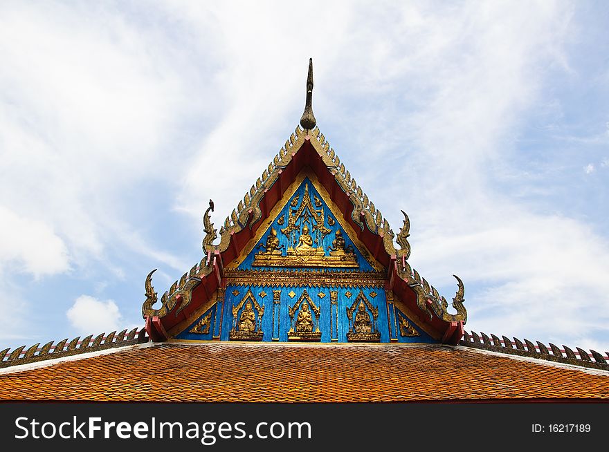 Gable of Thai Temple