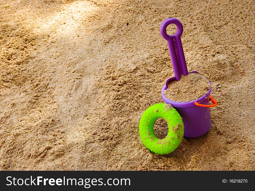 Toys in the sand