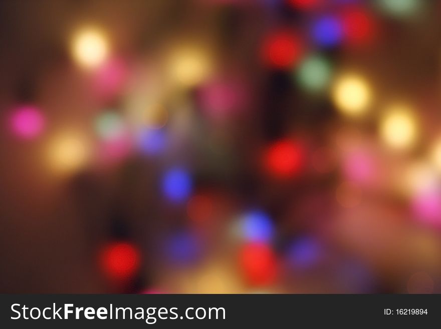 Background from colorful lights in the bluntness. Background from colorful lights in the bluntness