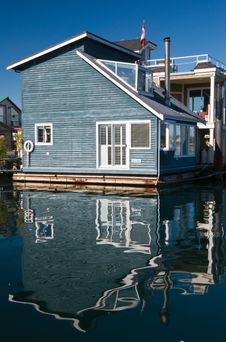 Float Homes Or Marina Village Royalty Free Stock Photography Float Homes Or Marina Village Royalty Free Stock Photography
