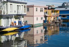 Float Homes Or Marina Village Stock Image